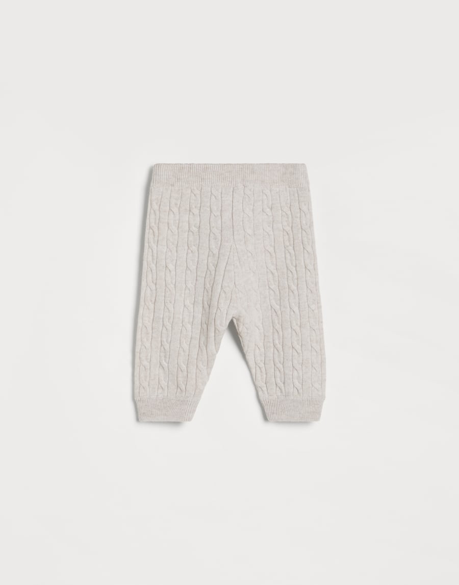 Pantalone Baby Bernie a treccia Grigio Chiaro Baby - Brunello Cucinelli