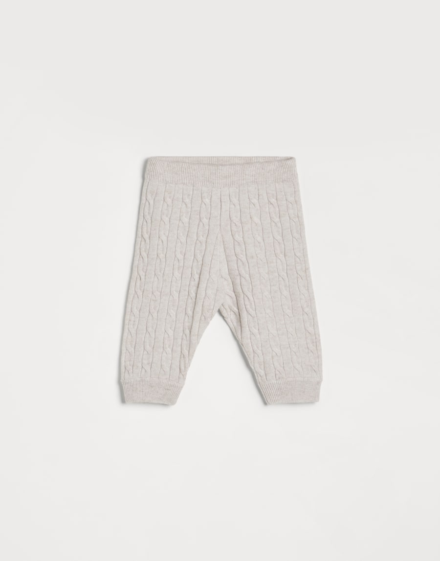 Pantalone Baby Bernie a treccia Grigio Chiaro Baby - Brunello Cucinelli