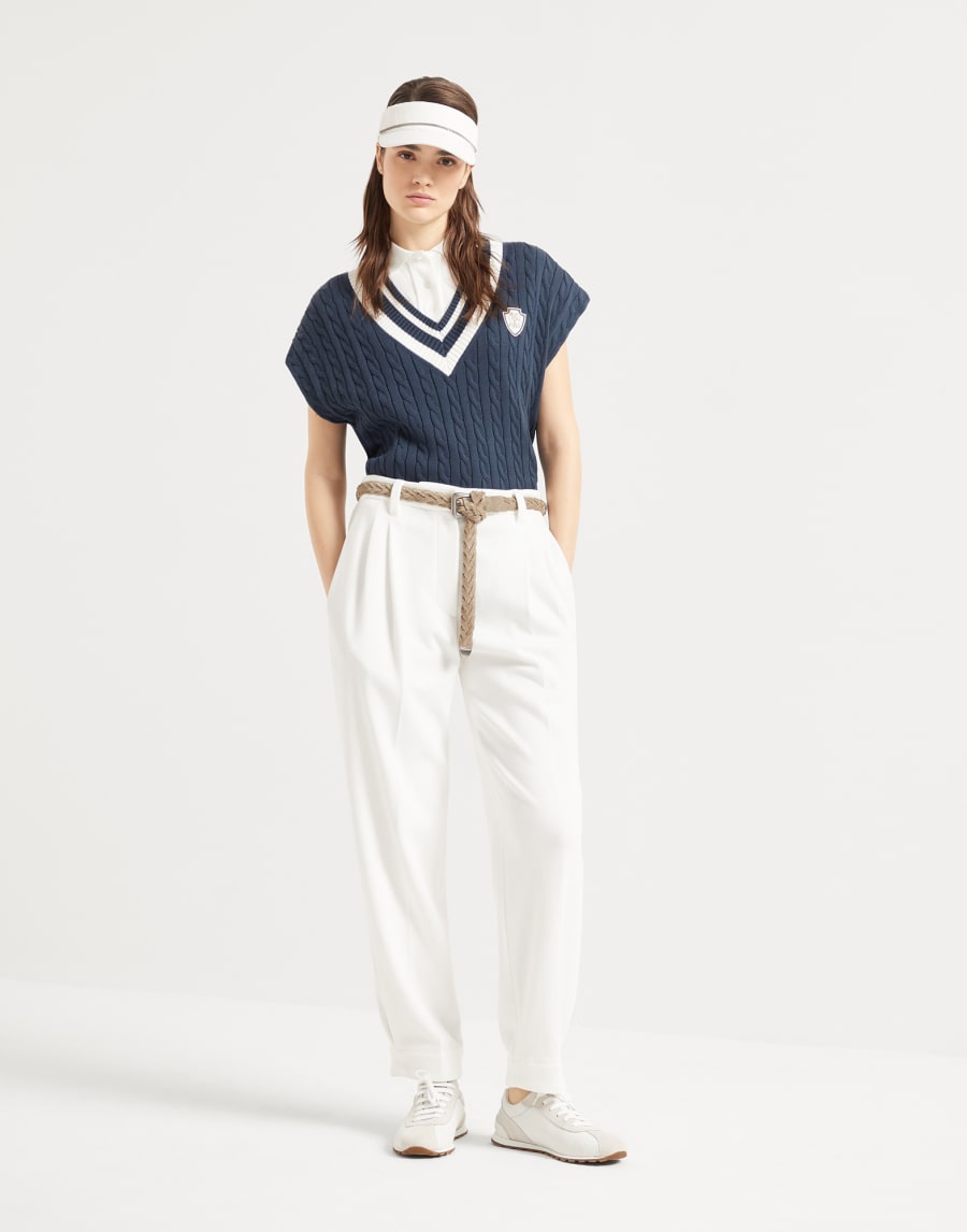 Sartorial Baggy trousers White Woman - Brunello Cucinelli