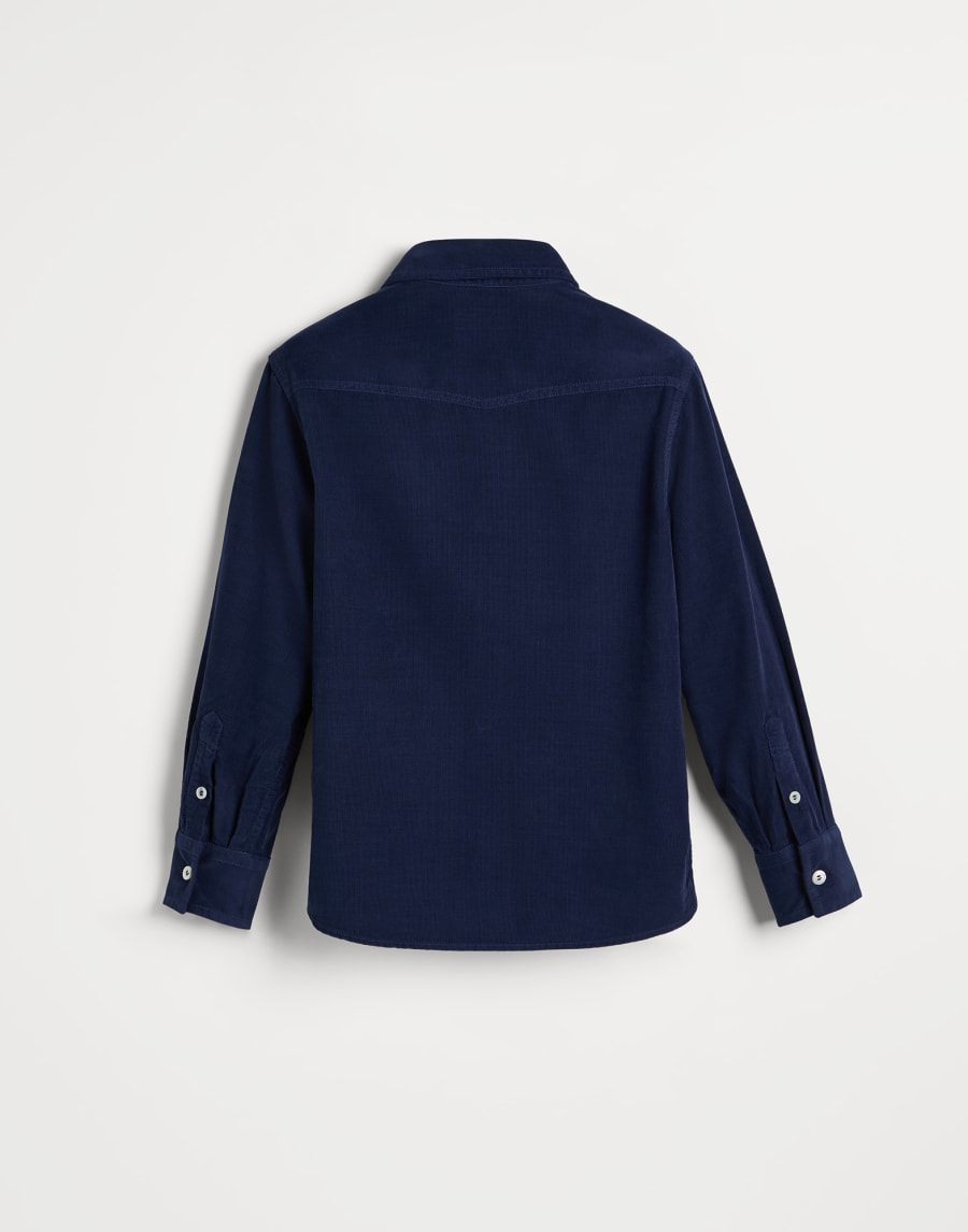 Corduroy shirt Blue Boys - Brunello Cucinelli