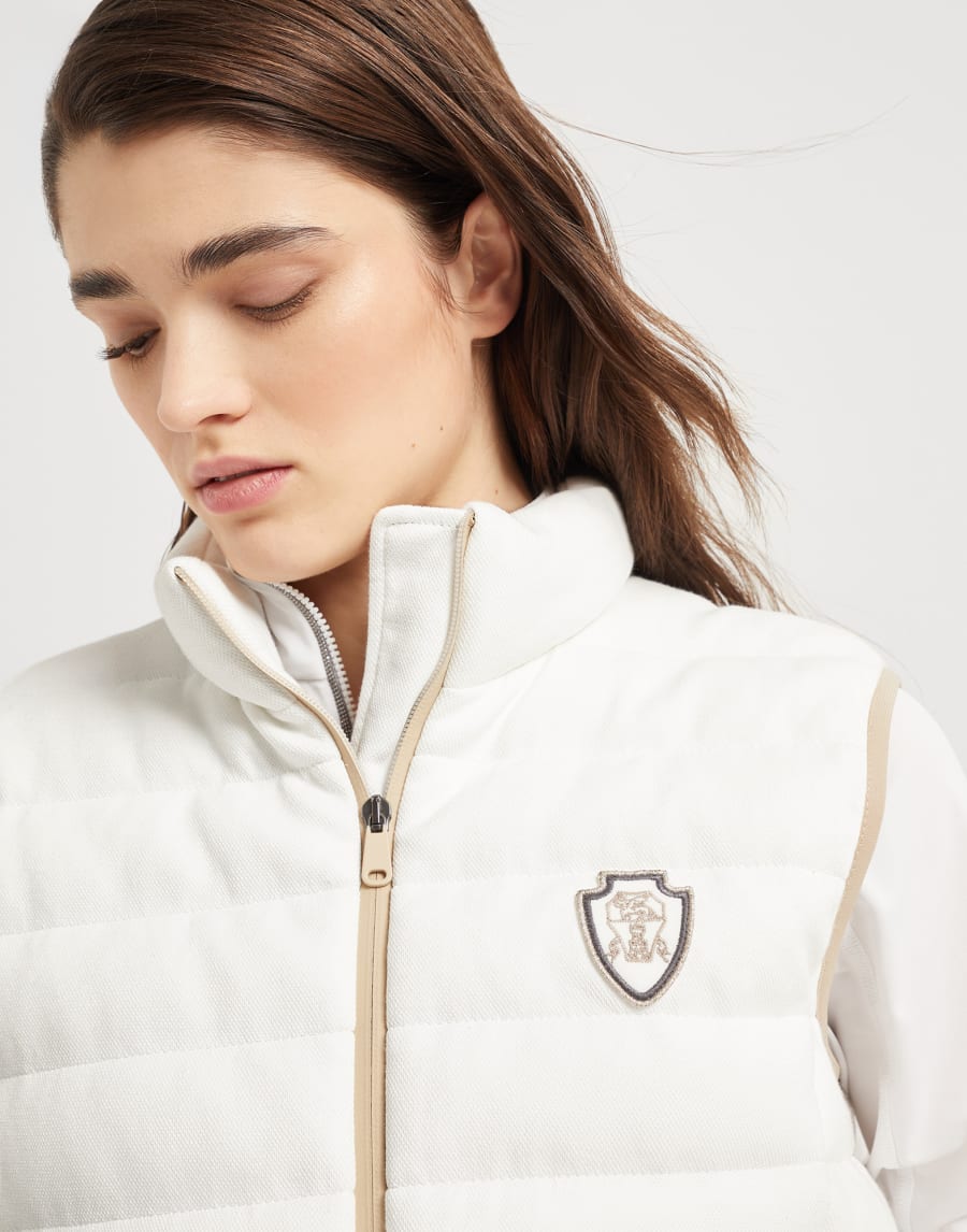 Down vest White Woman - Brunello Cucinelli