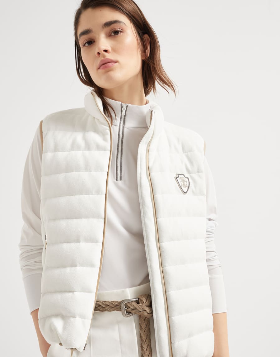 Doudoune sans manches Blanc Femme - Brunello Cucinelli