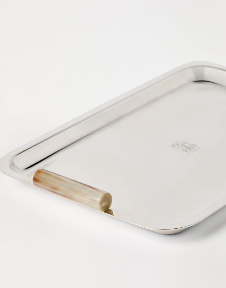 Plateau en acier inox plaqué argent Gris Lifestyle - Brunello Cucinelli