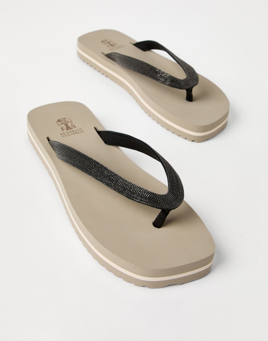 Tongs fantaisie Beige Lifestyle - Brunello Cucinelli