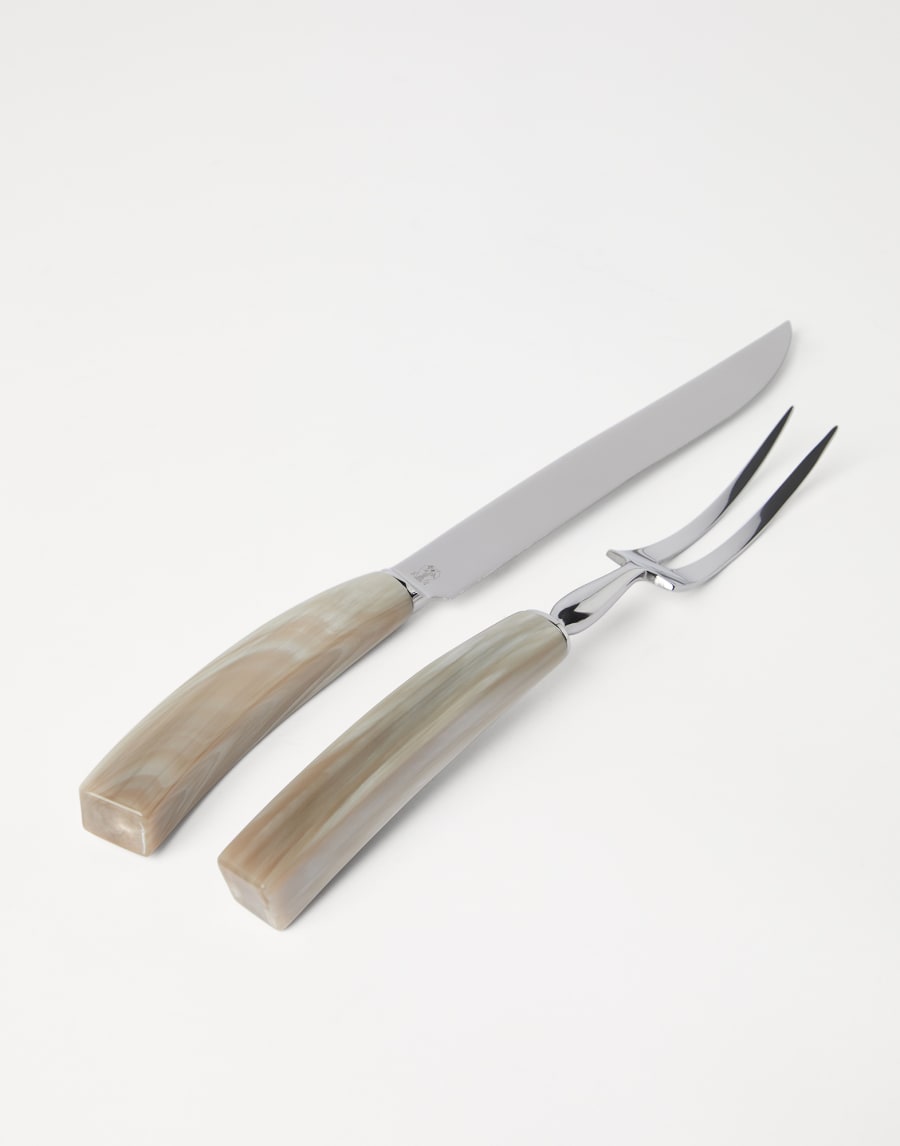 Set per taglio arrosto Corno Naturale Lifestyle - Brunello Cucinelli