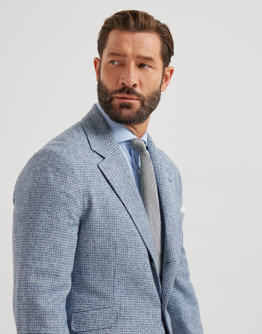 Herringbone necktie Grey Man - Brunello Cucinelli