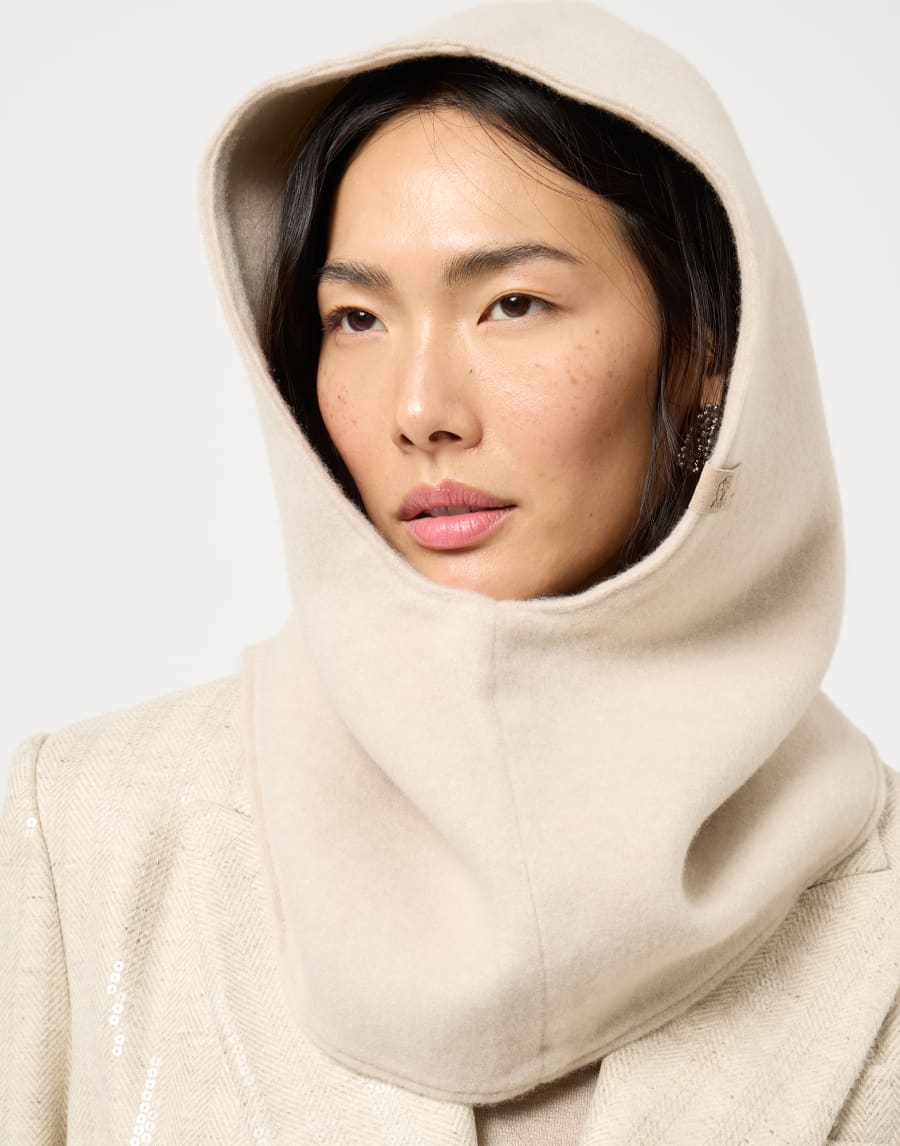 Balaclava Beige Donna - Brunello Cucinelli