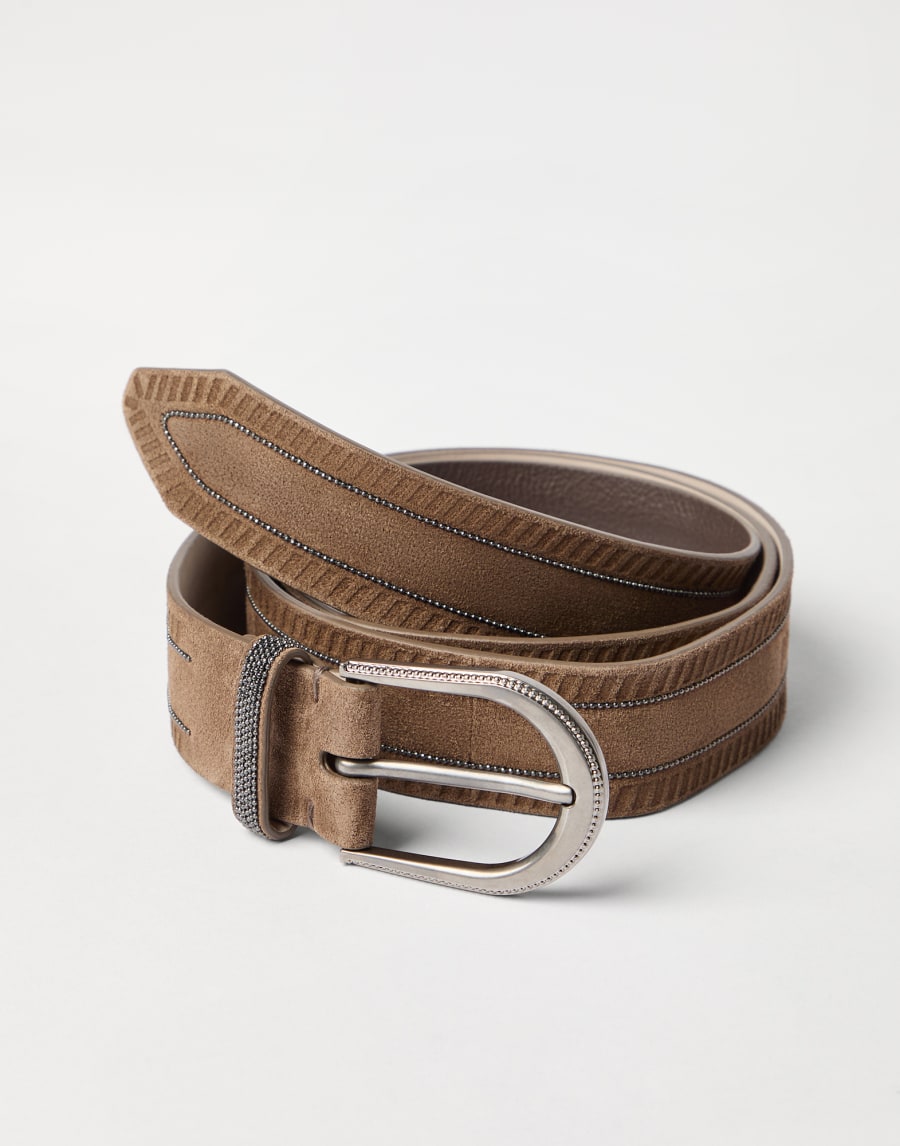 Suede belt Light Brown Woman - Brunello Cucinelli