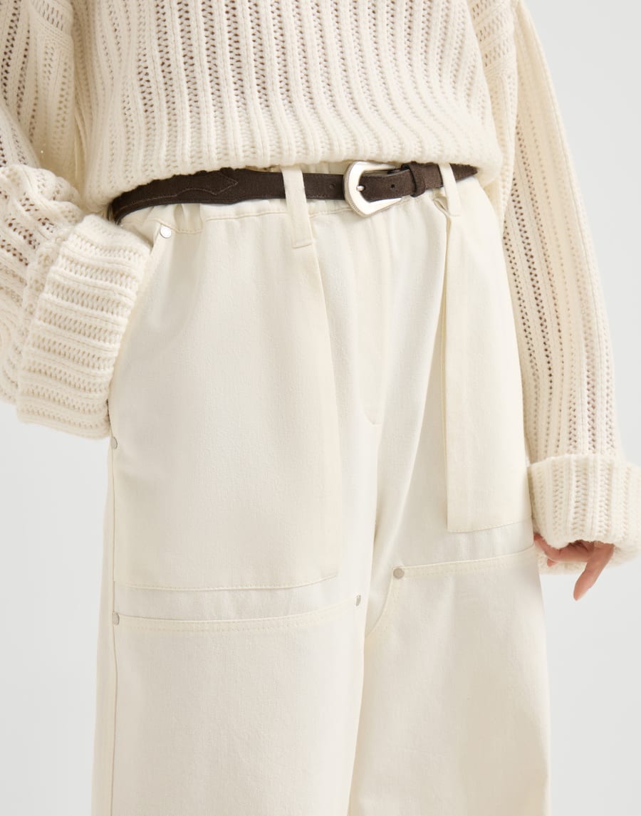 Pantalón Utility Track Panamá Mujer - Brunello Cucinelli