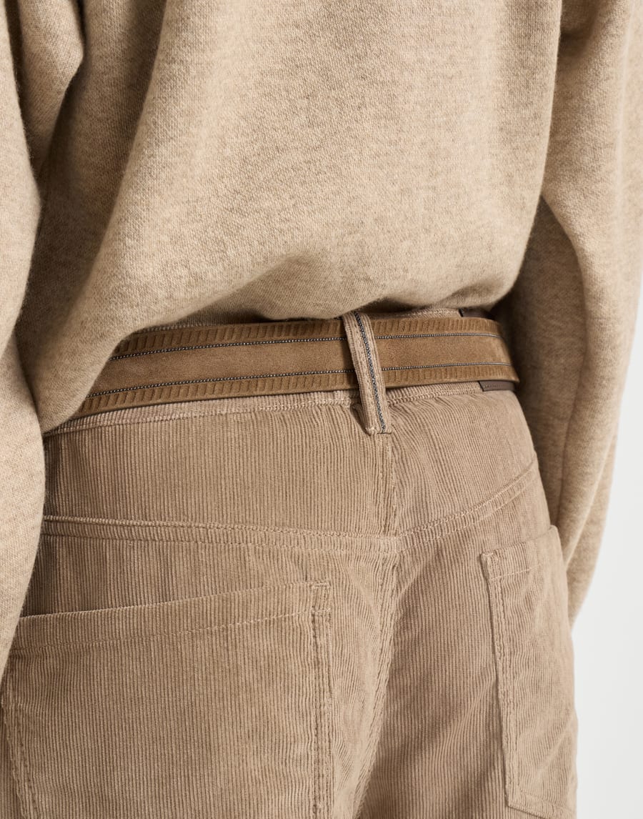 Contemporary square trousers Beige Woman - Brunello Cucinelli