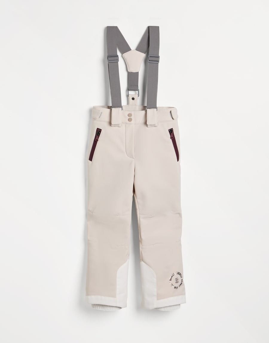 Peto Mountain de tejido técnico Beige Claro Niña - Brunello Cucinelli