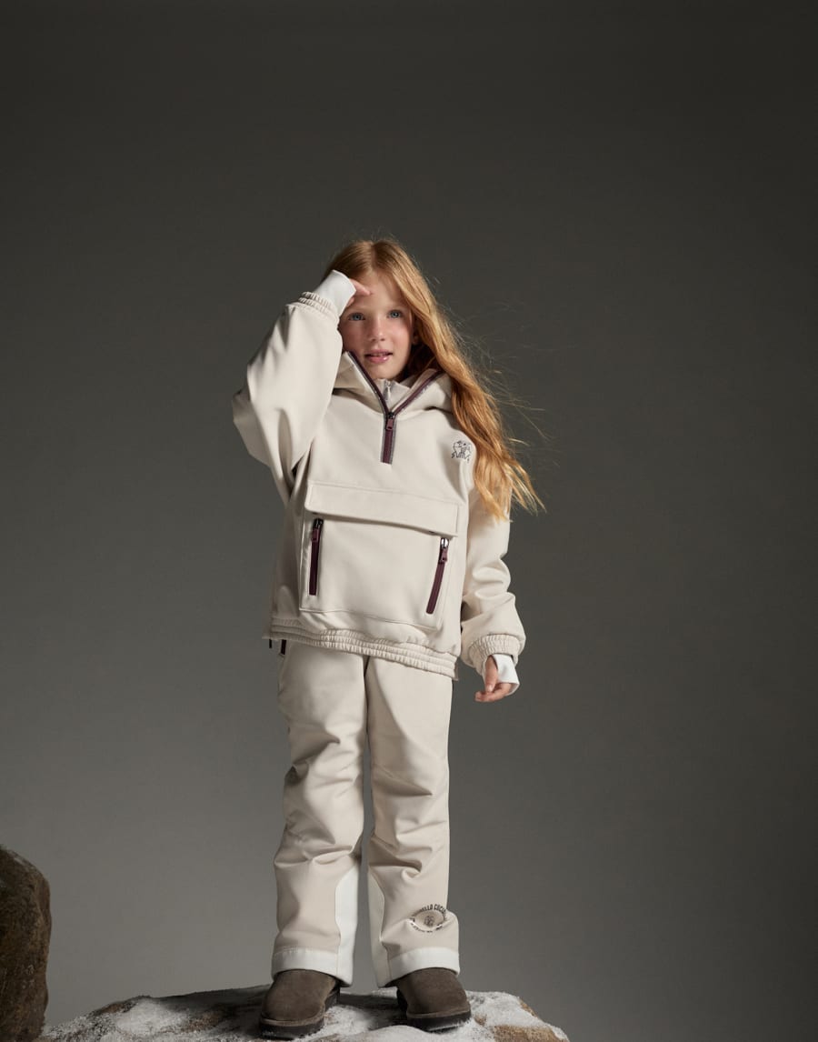 Techno fabric mountain salopettes Buff Girls - Brunello Cucinelli