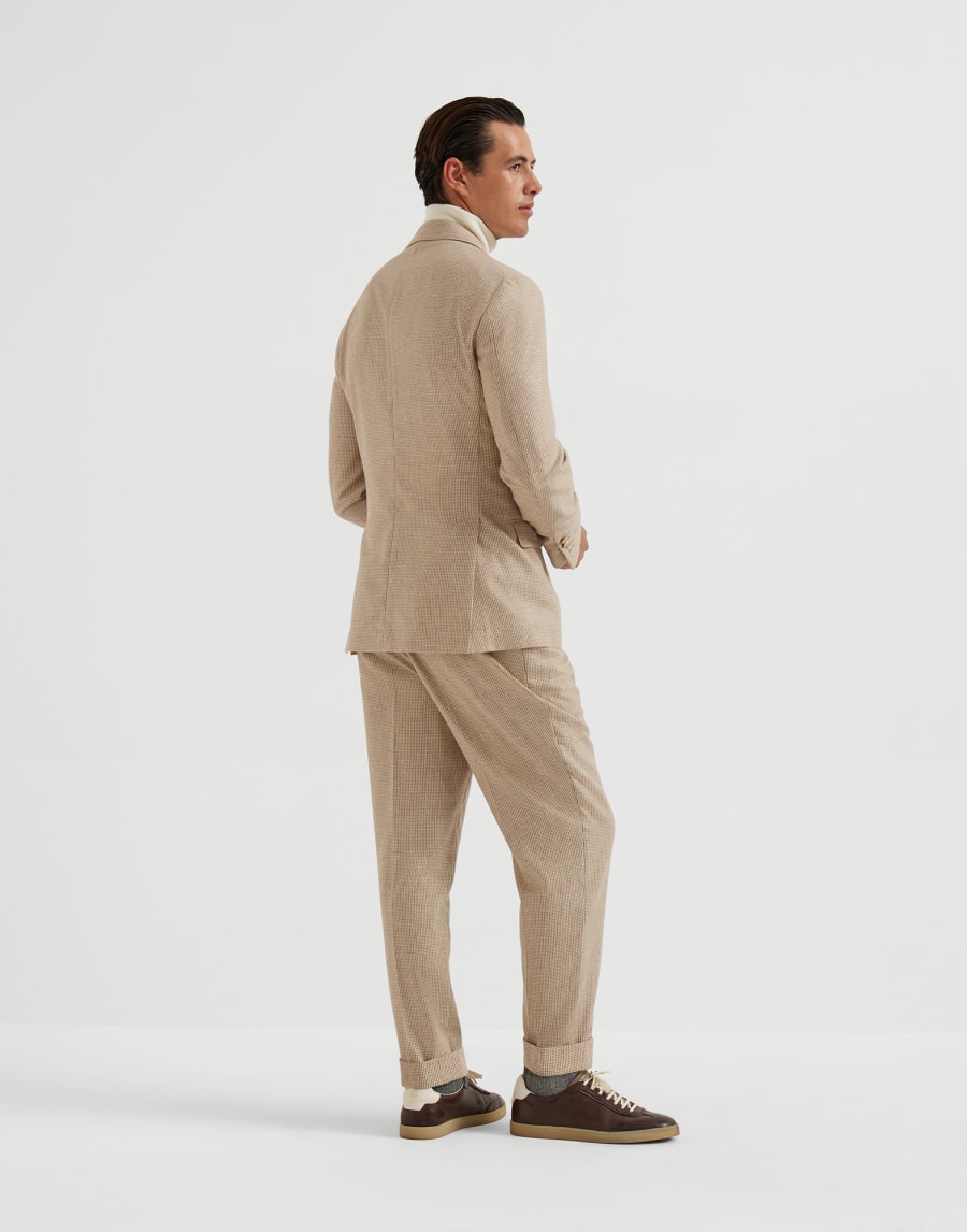 Houndstooth suit Blue Man - Brunello Cucinelli