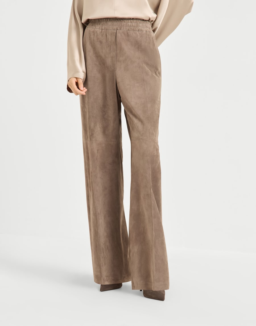 Loose Track trousers Mud Woman - Brunello Cucinelli