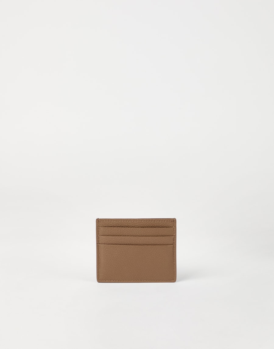 Leather card case Chocolate Woman - Brunello Cucinelli