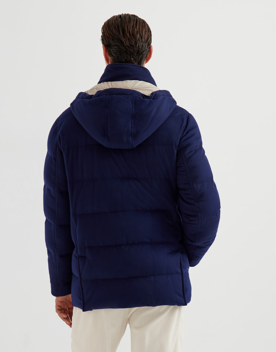 Wool down jacket Indigo Man - Brunello Cucinelli