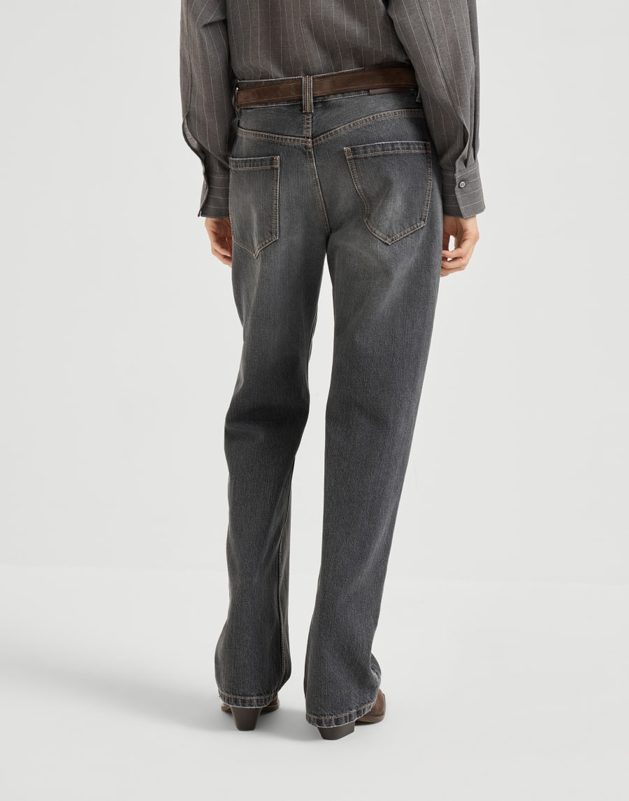 Authentic denim trousers Dark Grey Woman - Brunello Cucinelli
