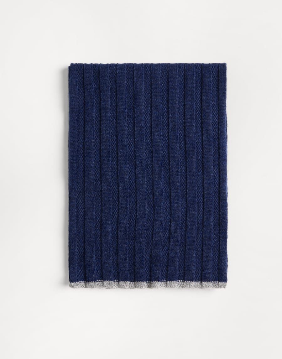 Cashmere knit scarf Blue Boys - Brunello Cucinelli