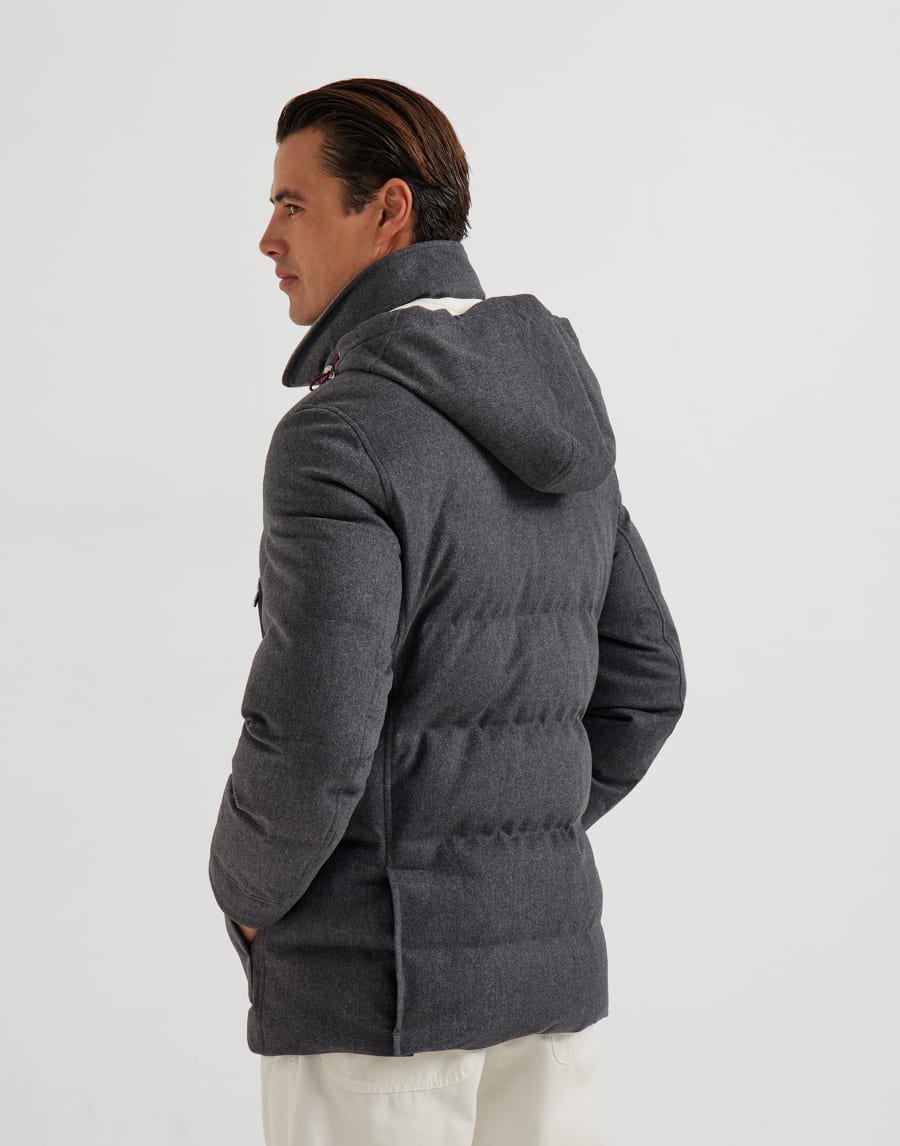 Piumino in lana Grigio Uomo - Brunello Cucinelli