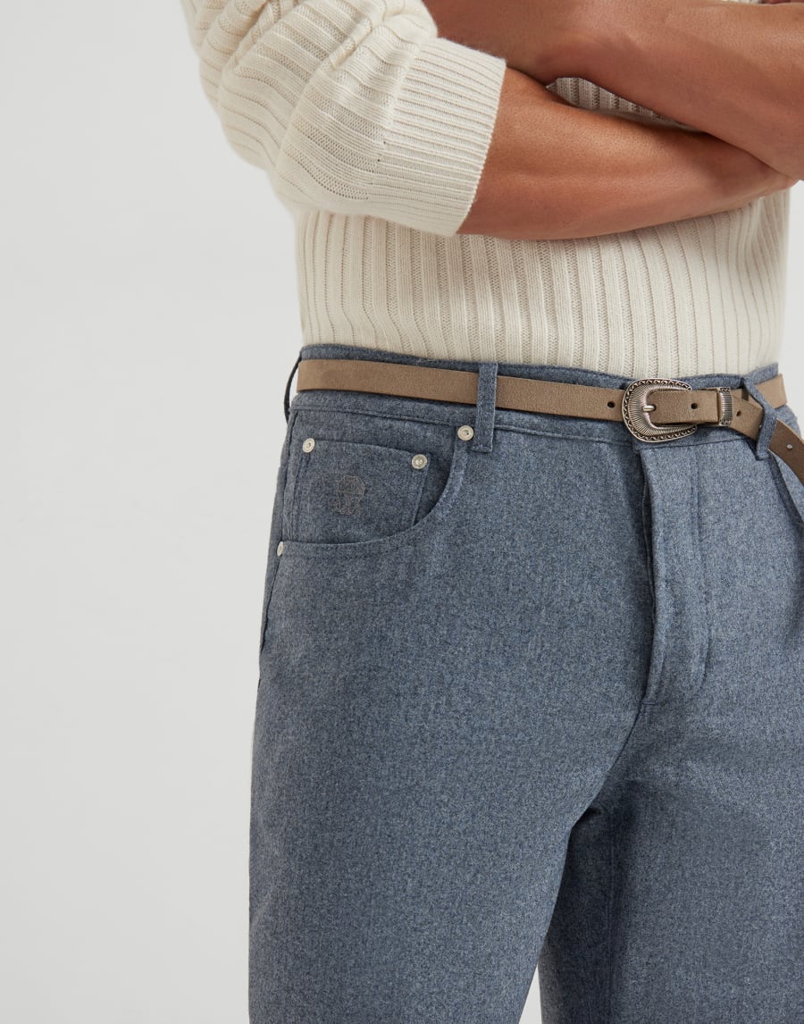 Flannel trousers Denim Man - Brunello Cucinelli