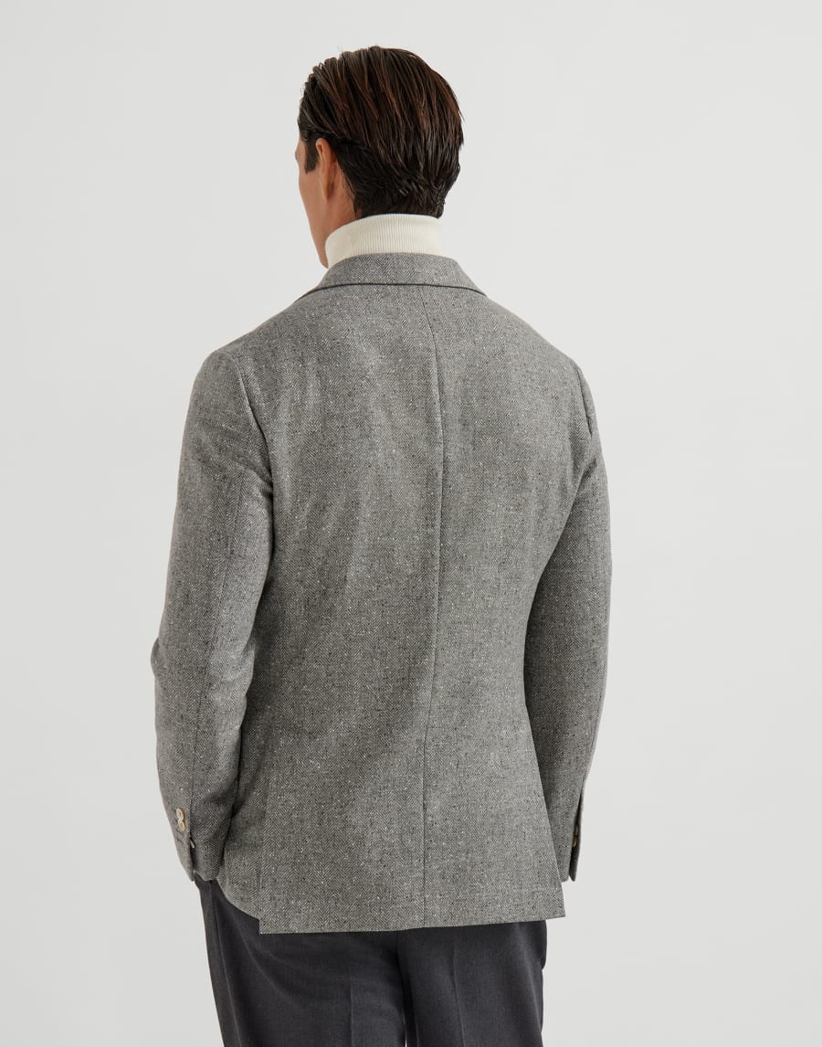 Deconstructed Cavallo blazer Light Grey Man - Brunello Cucinelli