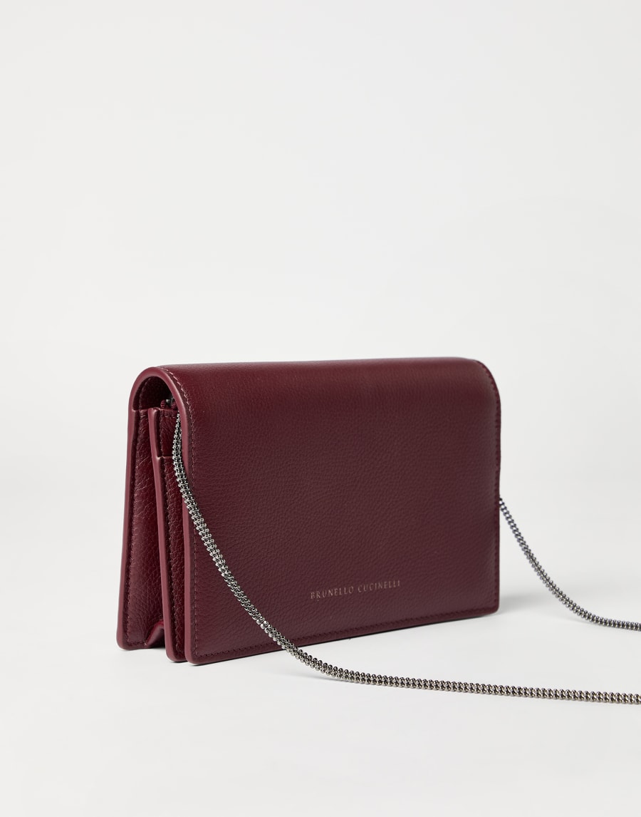 Leather wallet Amaranth Woman - Brunello Cucinelli