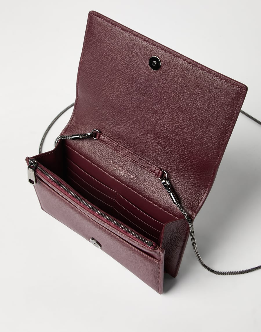 Кошелек из кожи Амарант Женщина - Brunello Cucinelli