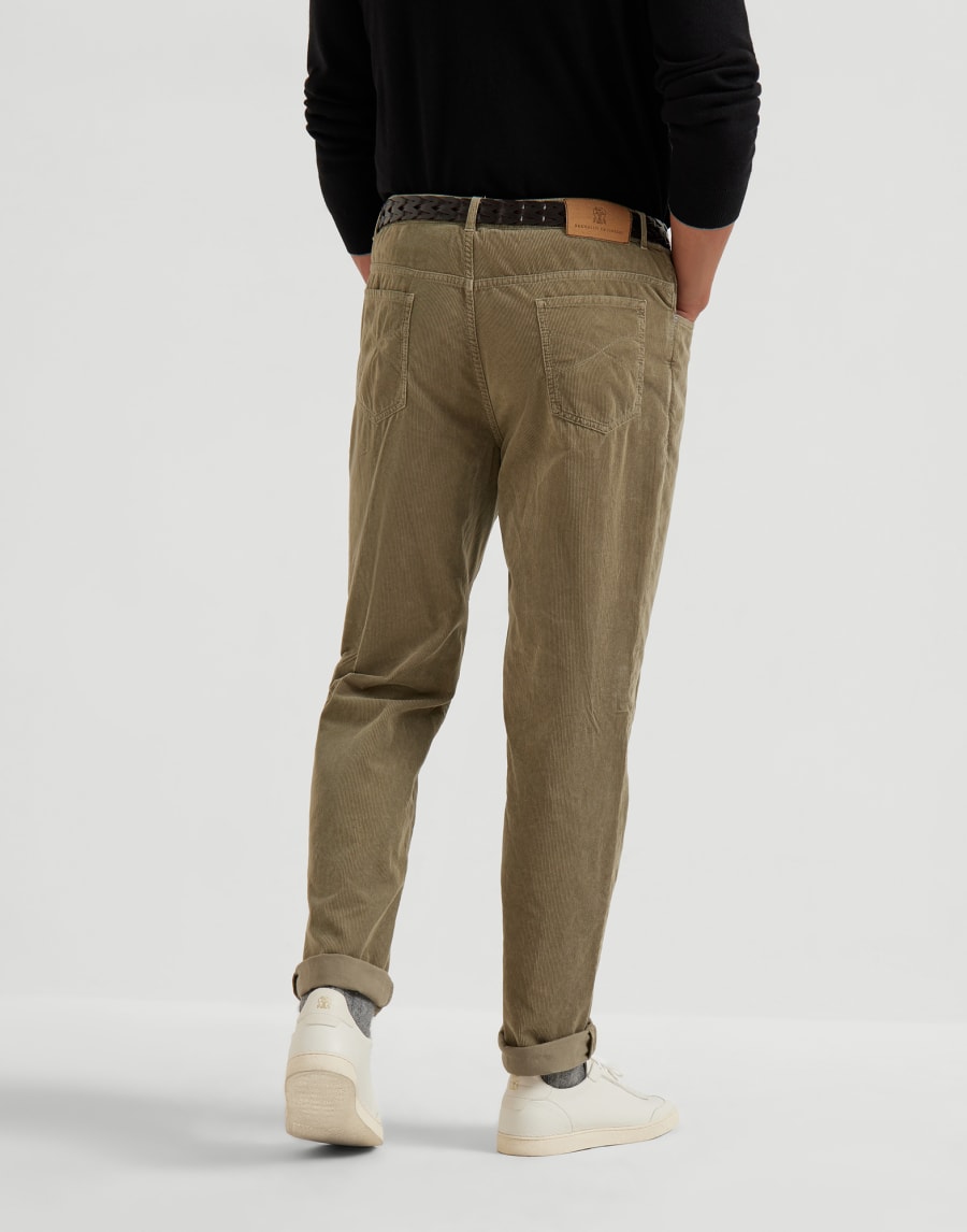 Pantalone tinto capo Khaki Uomo - Brunello Cucinelli