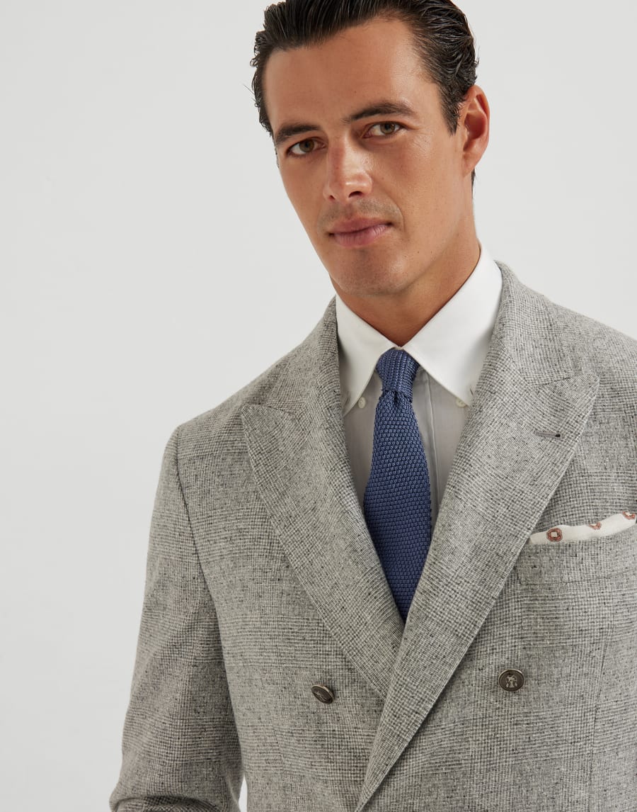 Knit necktie Denim Man - Brunello Cucinelli