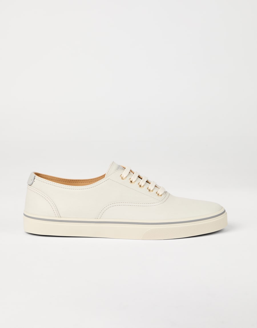 Calfskin sneakers Panama Man - Brunello Cucinelli