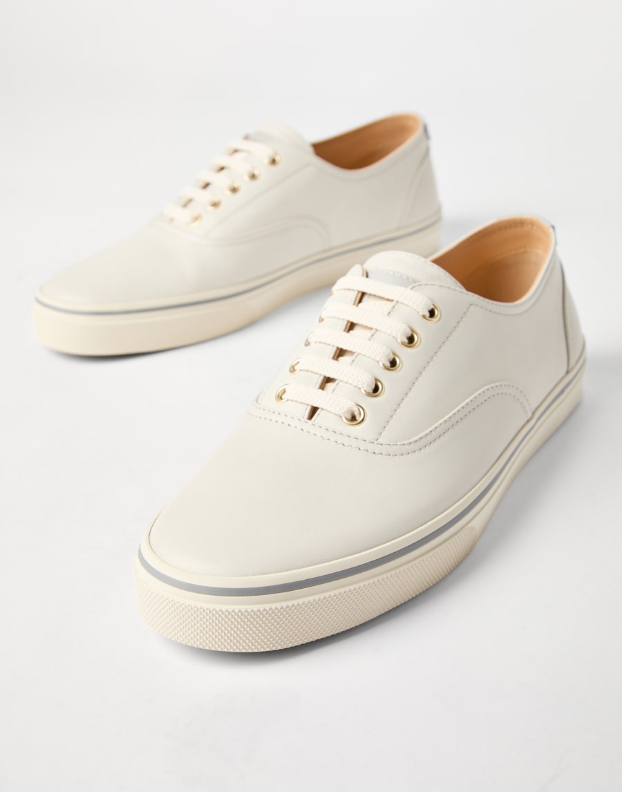 Calfskin sneakers Panama Man - Brunello Cucinelli