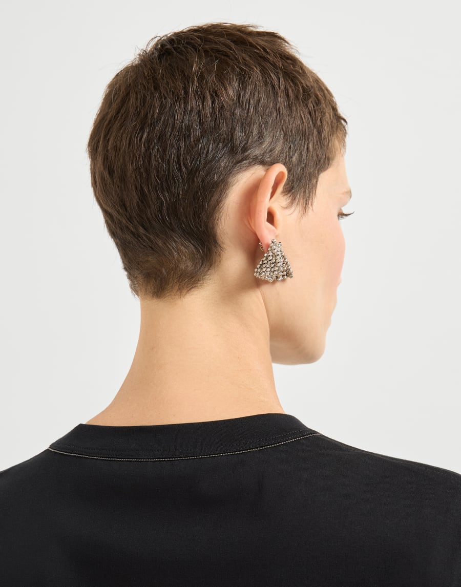 T-Shirt aus Jersey Schwarz Damen - Brunello Cucinelli