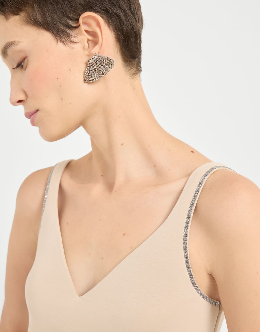 Jersey top Beige Woman - Brunello Cucinelli