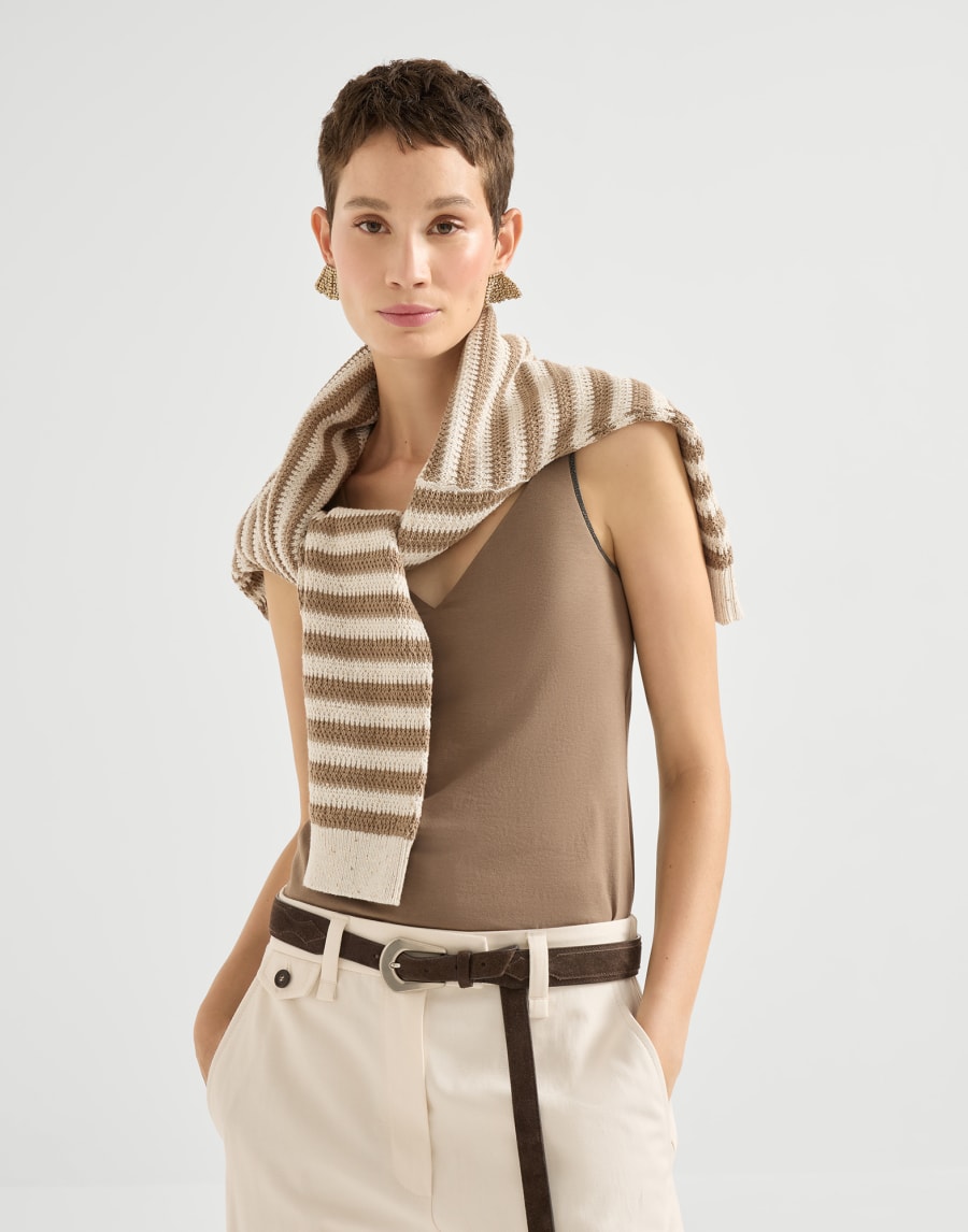 Jersey top Light Brown Woman - Brunello Cucinelli