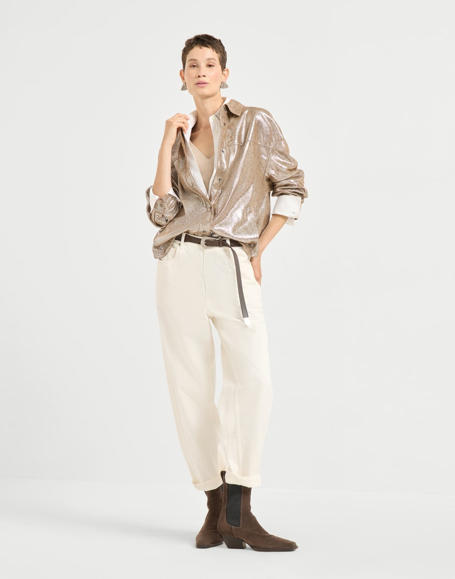 Jersey top Beige Woman - Brunello Cucinelli