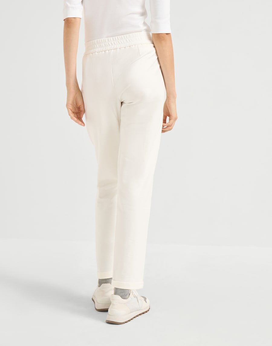 Pantalone Track Naturale Donna - Brunello Cucinelli