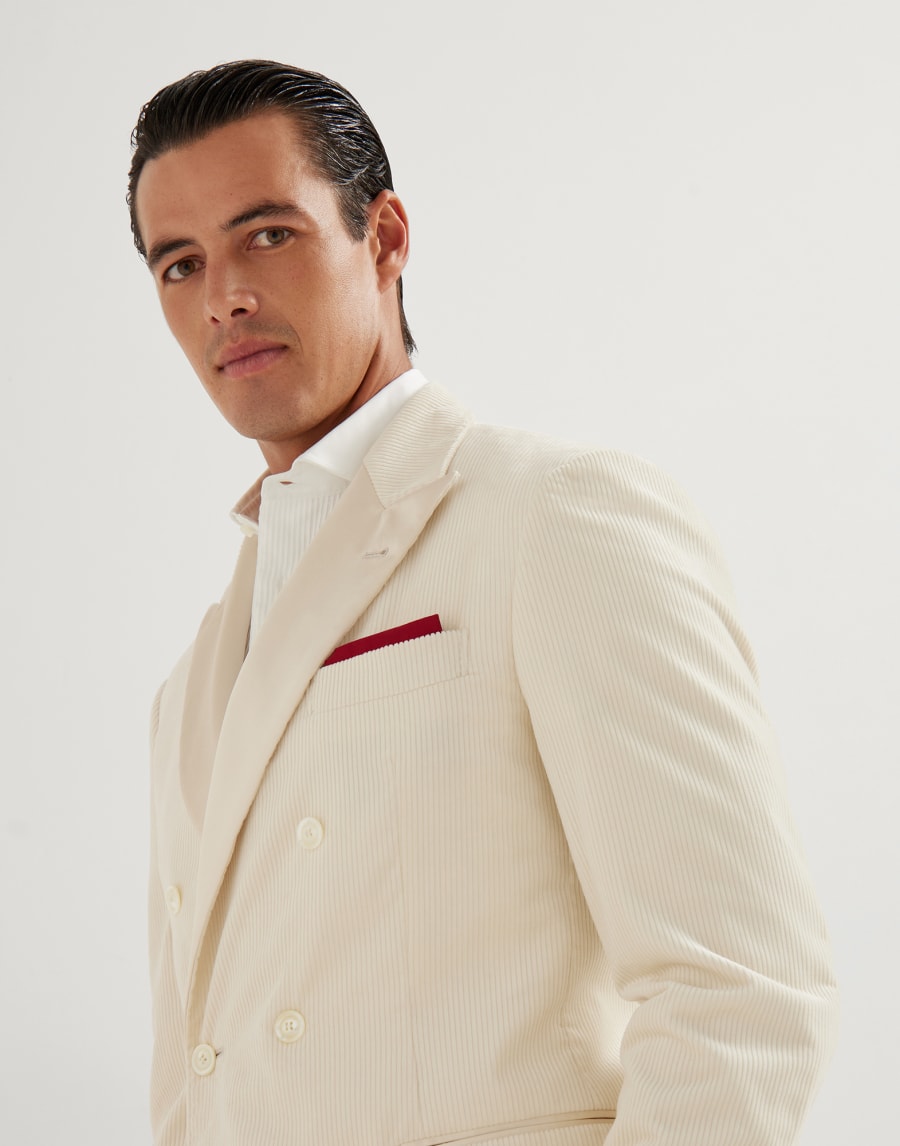 Tuxedo with peak lapel Panama Man - Brunello Cucinelli