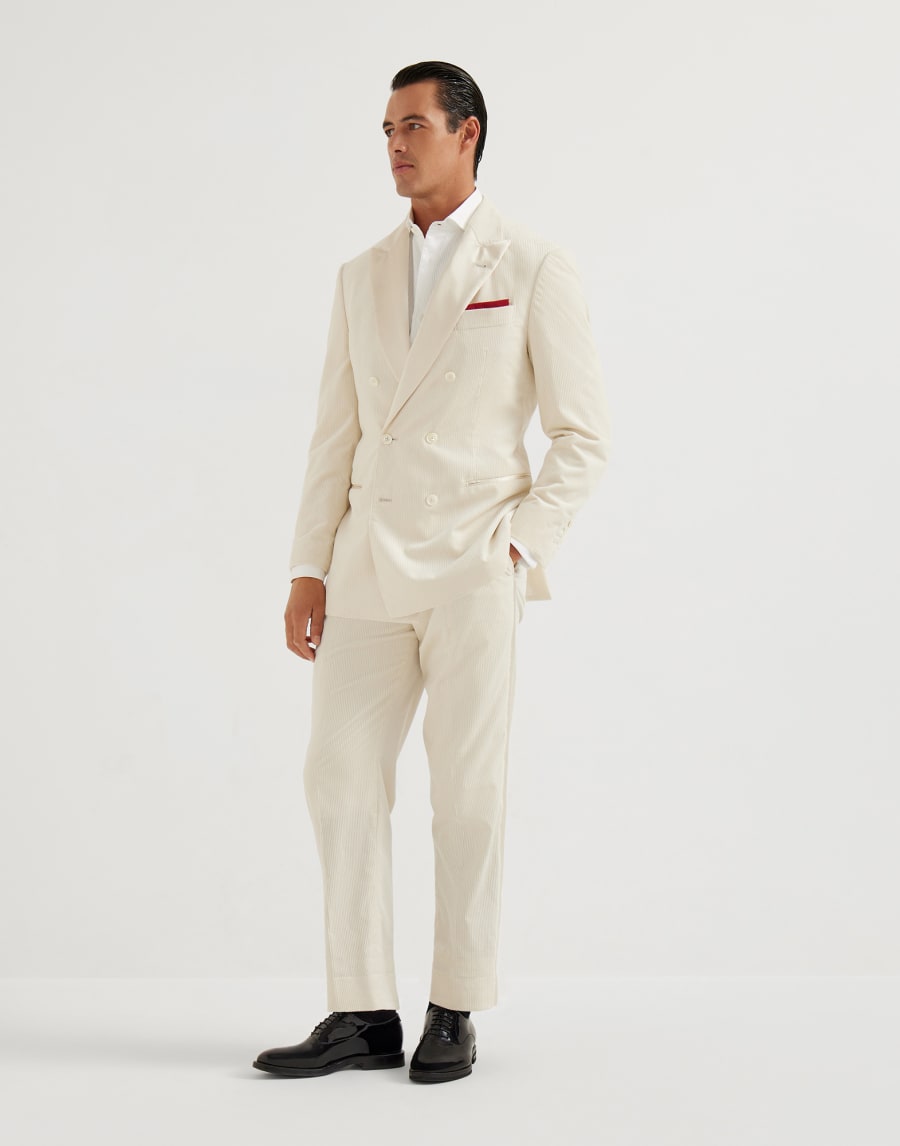 Tuxedo with peak lapel Panama Man - Brunello Cucinelli