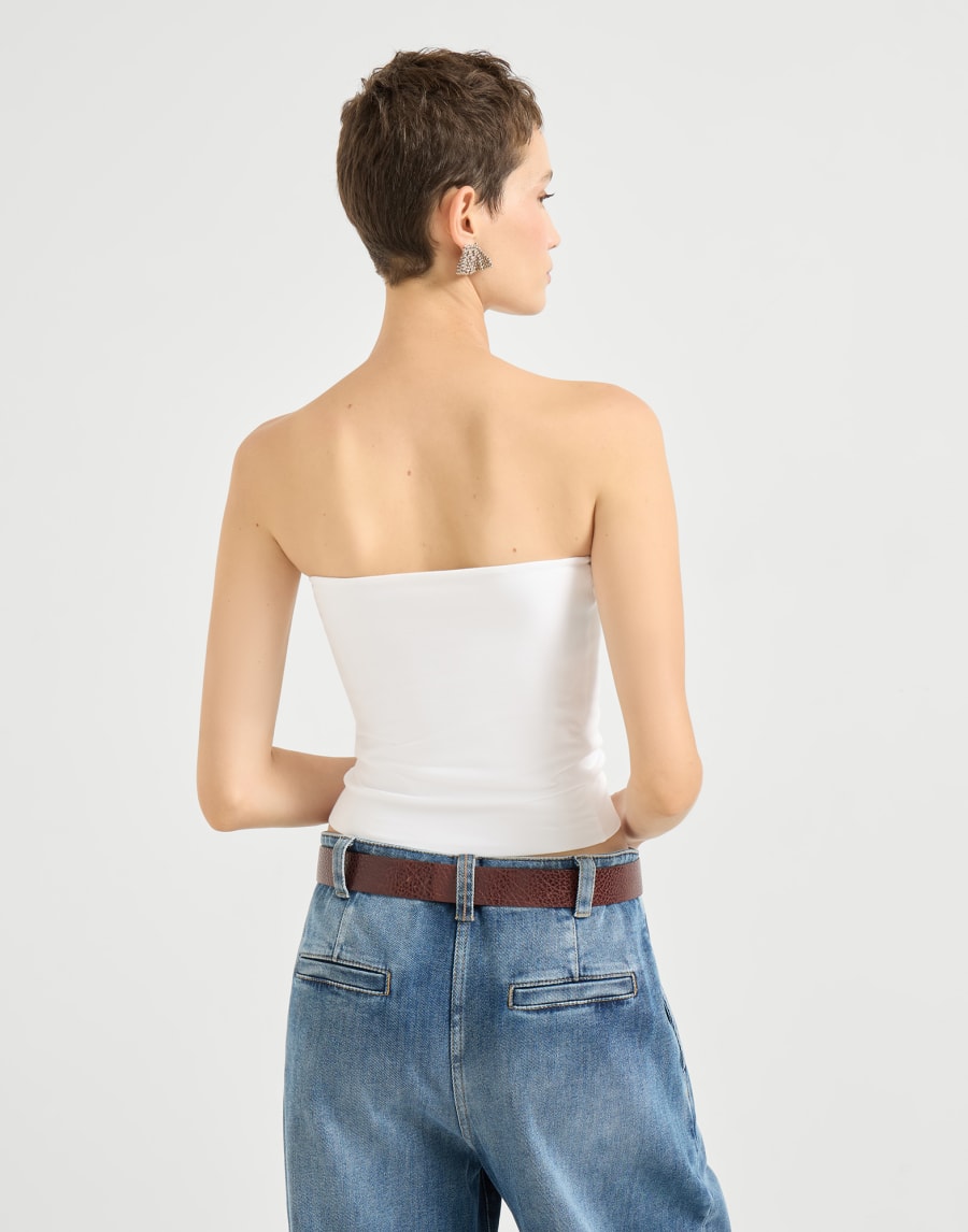 밴도 탑 화이트 여성 - Brunello Cucinelli