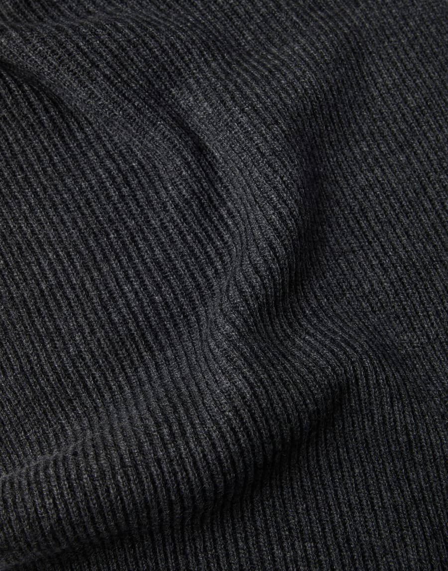 Cashmere knit scarf Lignite Grey Woman - Brunello Cucinelli