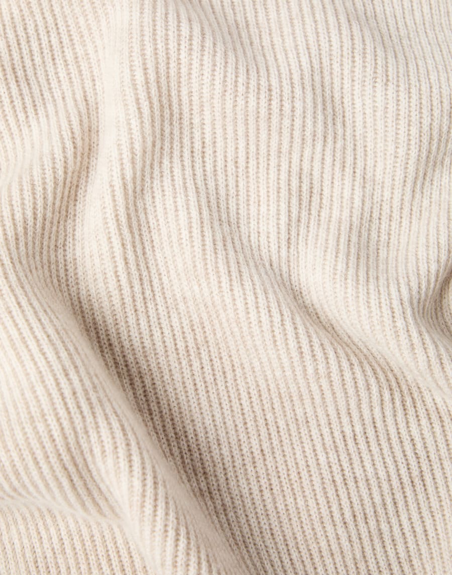 Strickschal aus Kaschmir Auster Damen - Brunello Cucinelli