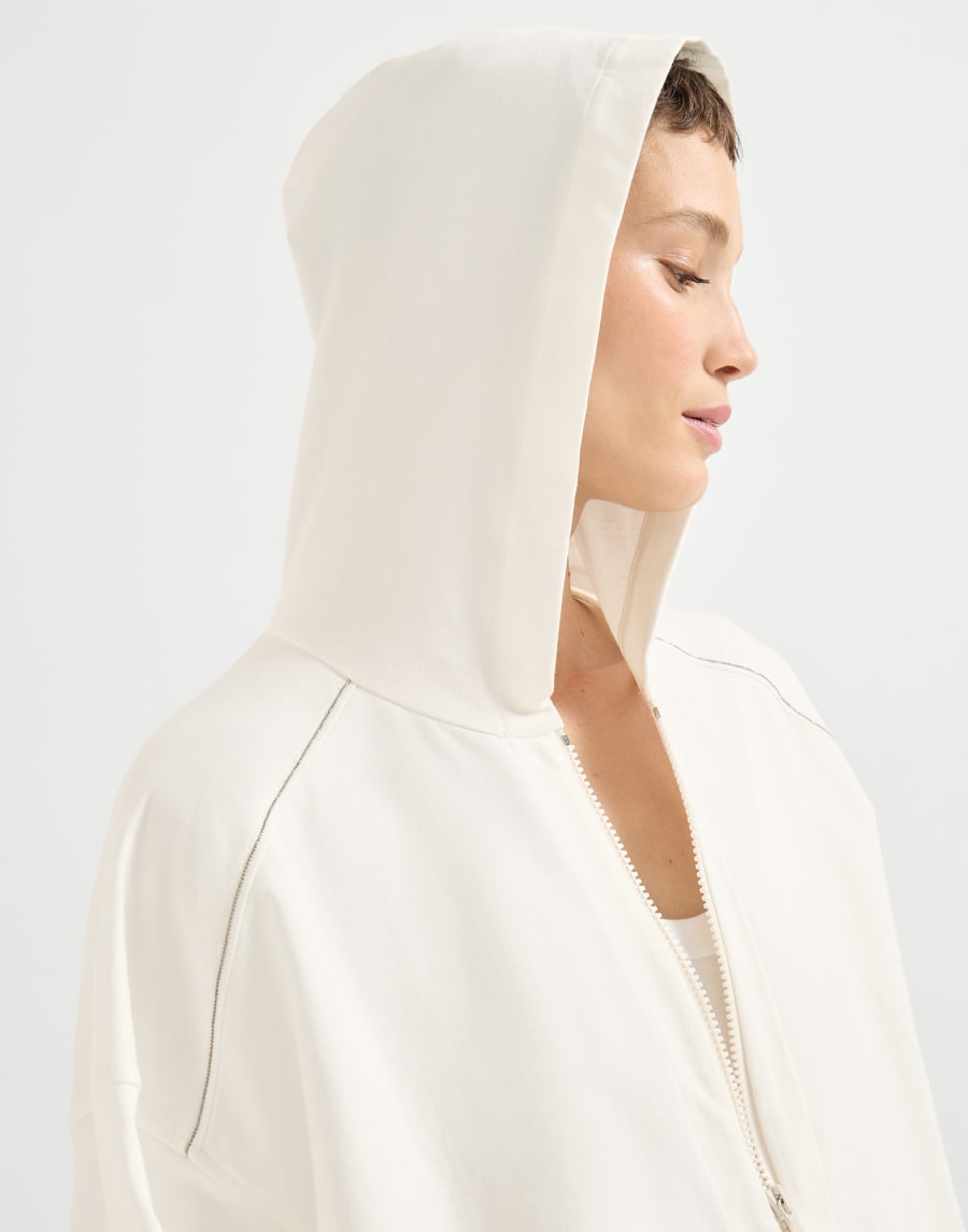 Lightweight French terry sweatshirt Natural Woman - Brunello Cucinelli