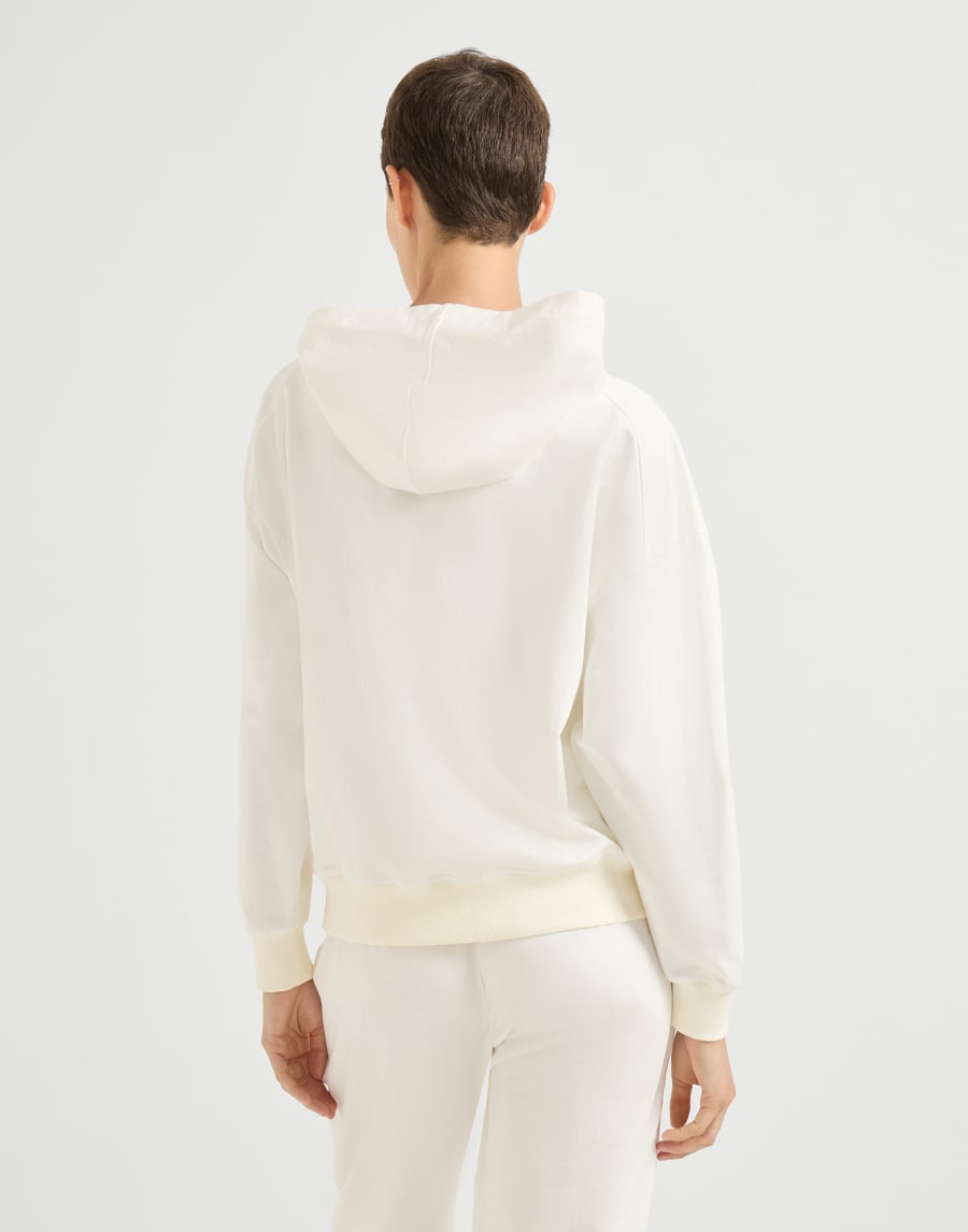 Lightweight French terry sweatshirt Natural Woman - Brunello Cucinelli