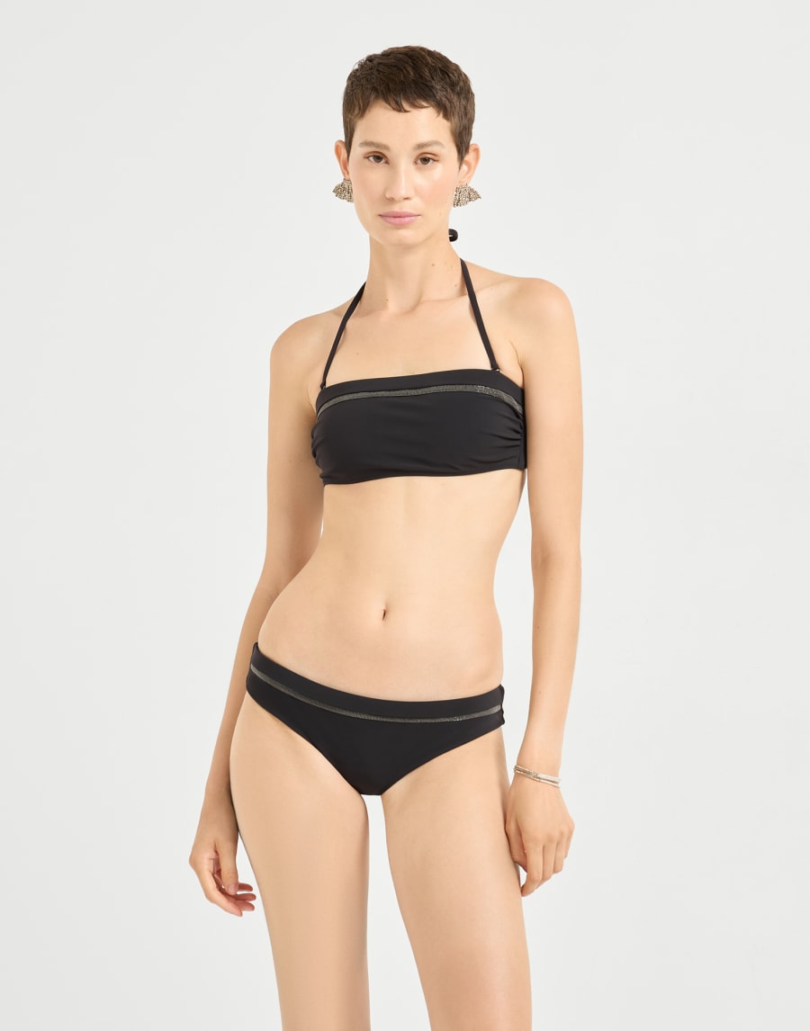 Bikini bottom with monili Black Woman - Brunello Cucinelli