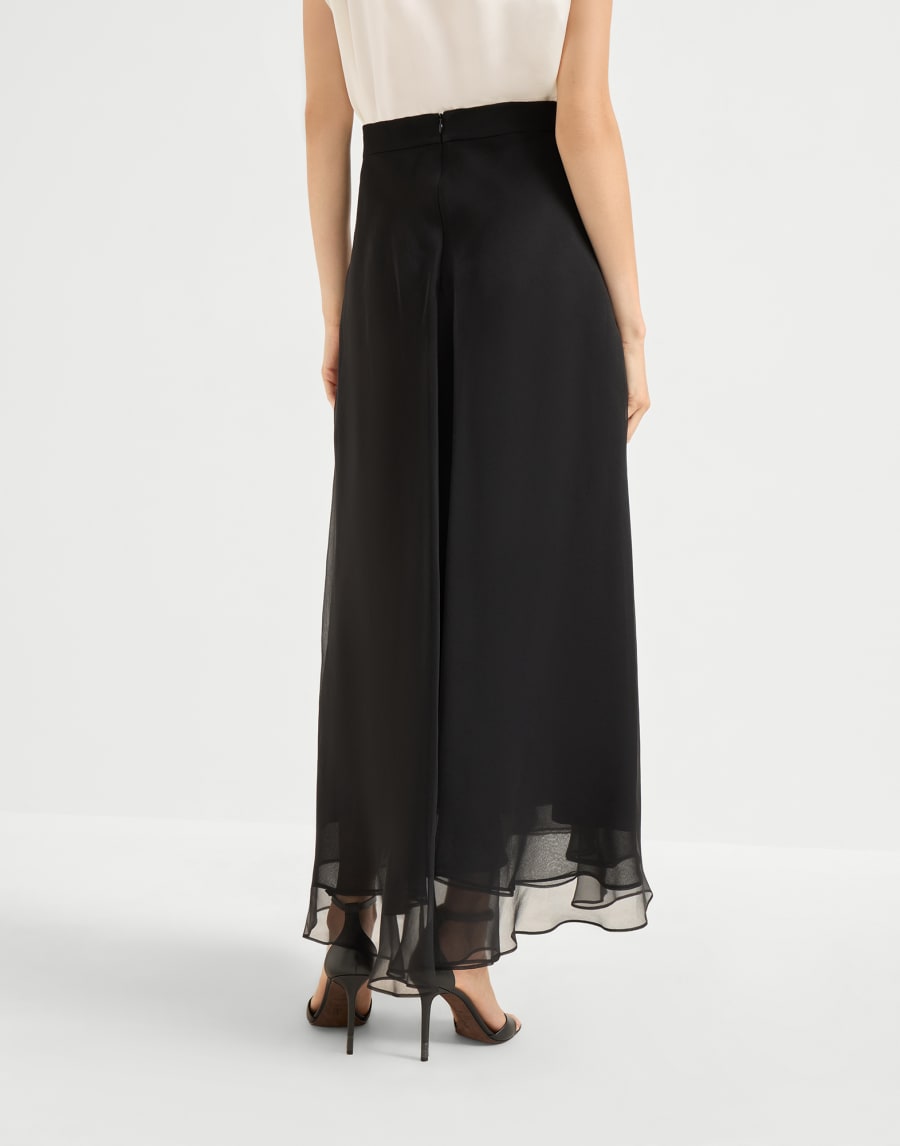 Paneled Circle skirt Black Woman - Brunello Cucinelli