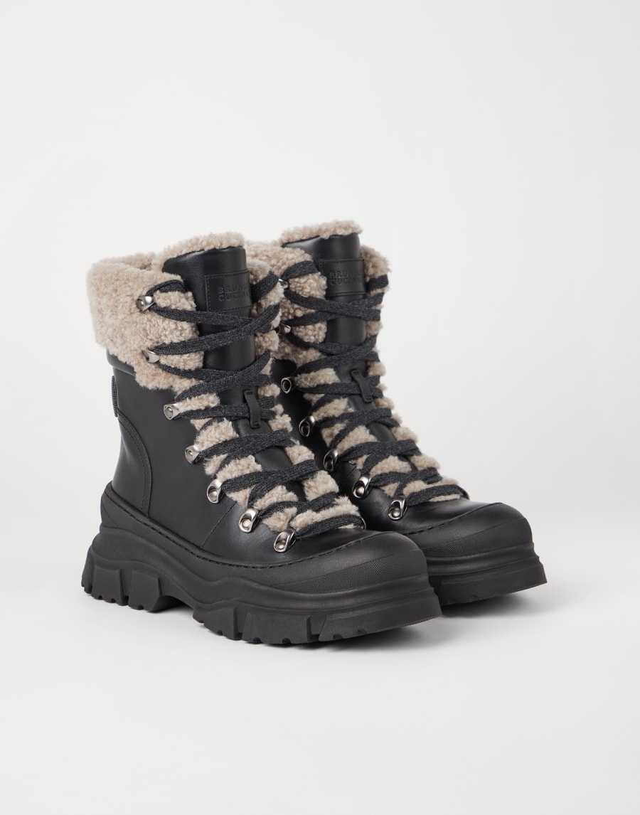 Boot Mountain con monile Nero Donna - Brunello Cucinelli