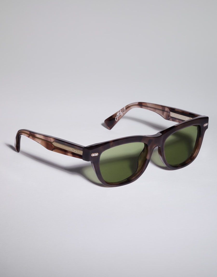 Stanley J. acetate sunglasses Havana Chocolate Eyewear - Brunello Cucinelli