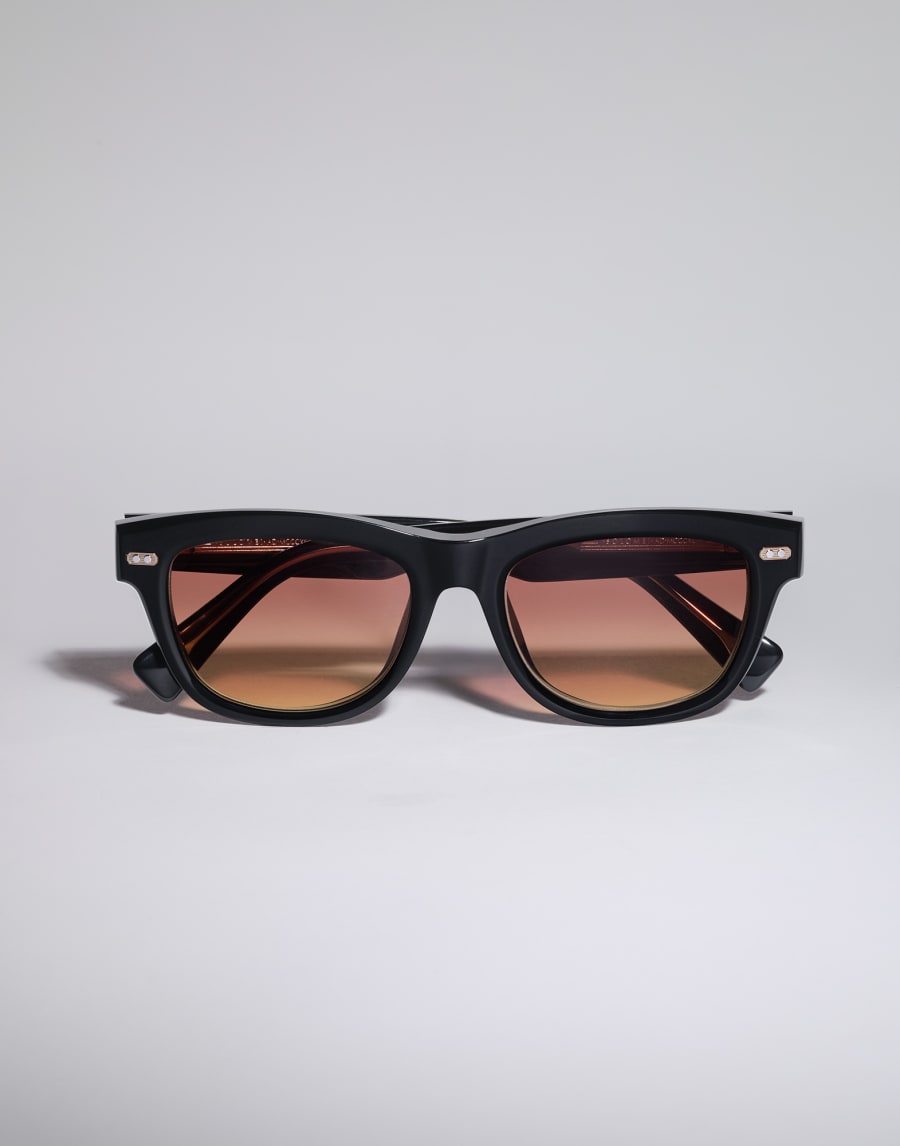 Rectangular acetate frame Black Eyewear - Brunello Cucinelli