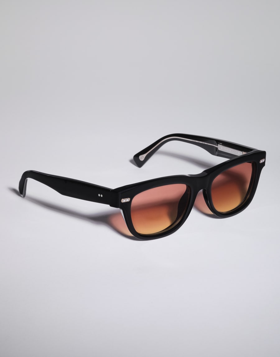 Rectangular acetate frame Black Eyewear - Brunello Cucinelli