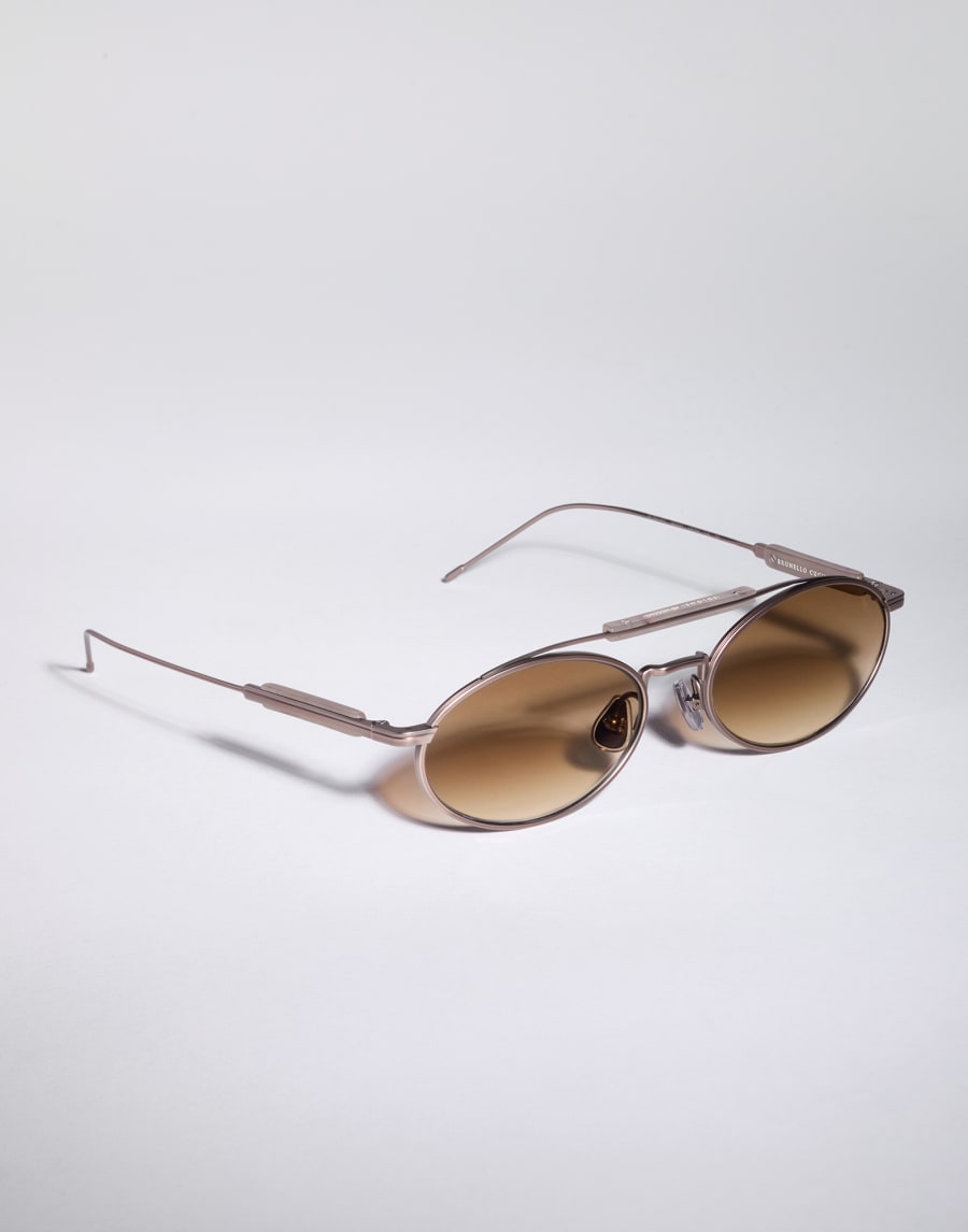 Titanium sunglasses Rose Gold Eyewear - Brunello Cucinelli